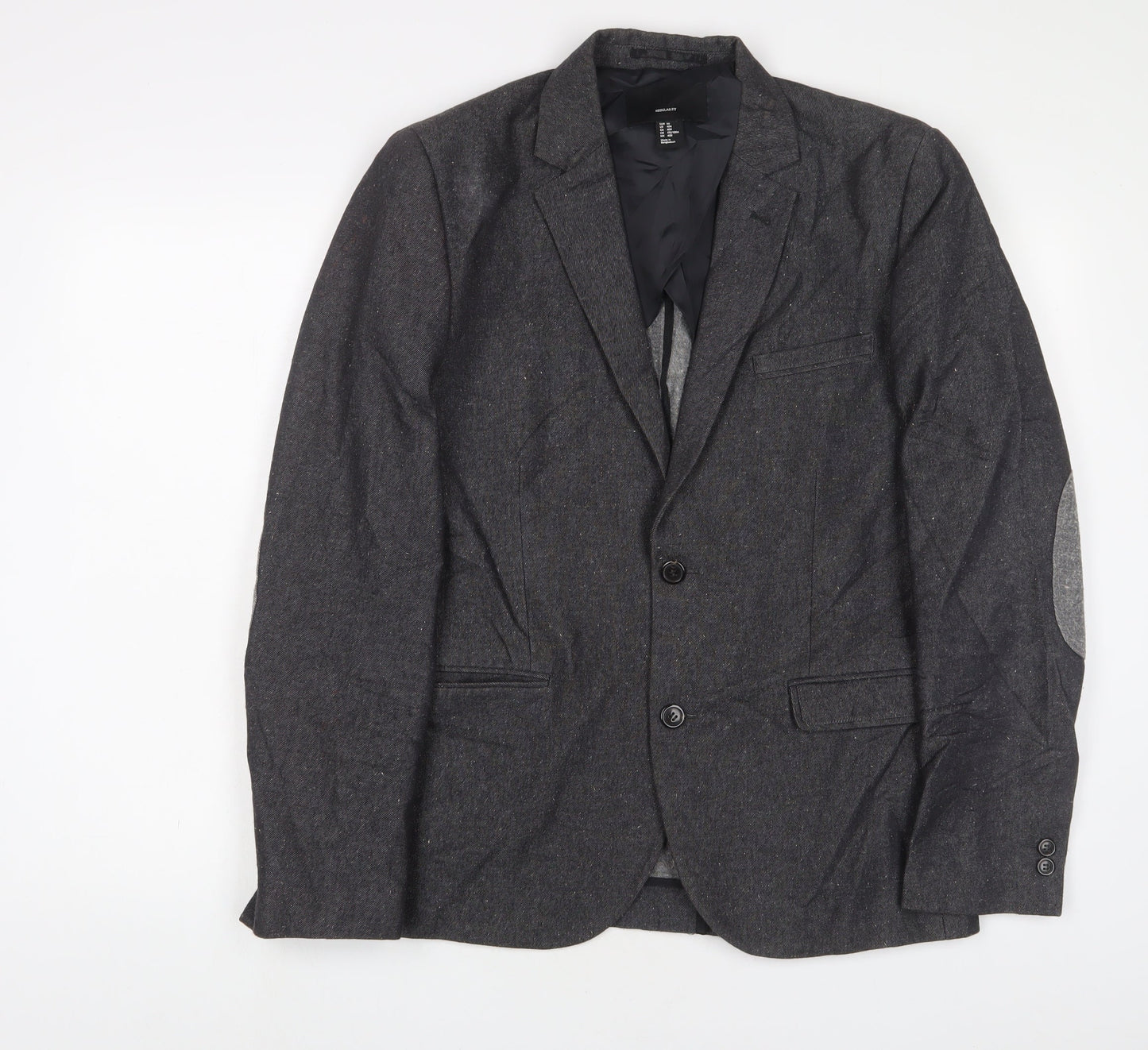 Mens UK Size 40 H&M Regular Grey Suit Jacket