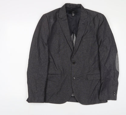 Mens UK Size 40 H&M Regular Grey Suit Jacket