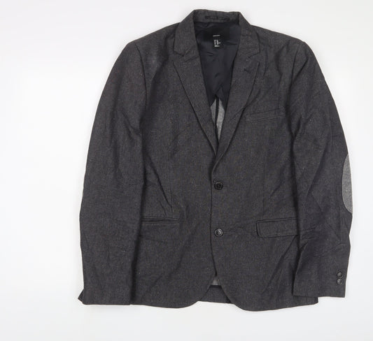 Mens UK Size 40 H&M Regular Grey Suit Jacket
