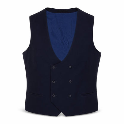 ONESIX5IVE Mens Blue Polyester Jacket Suit Waistcoat Size 46 Regular