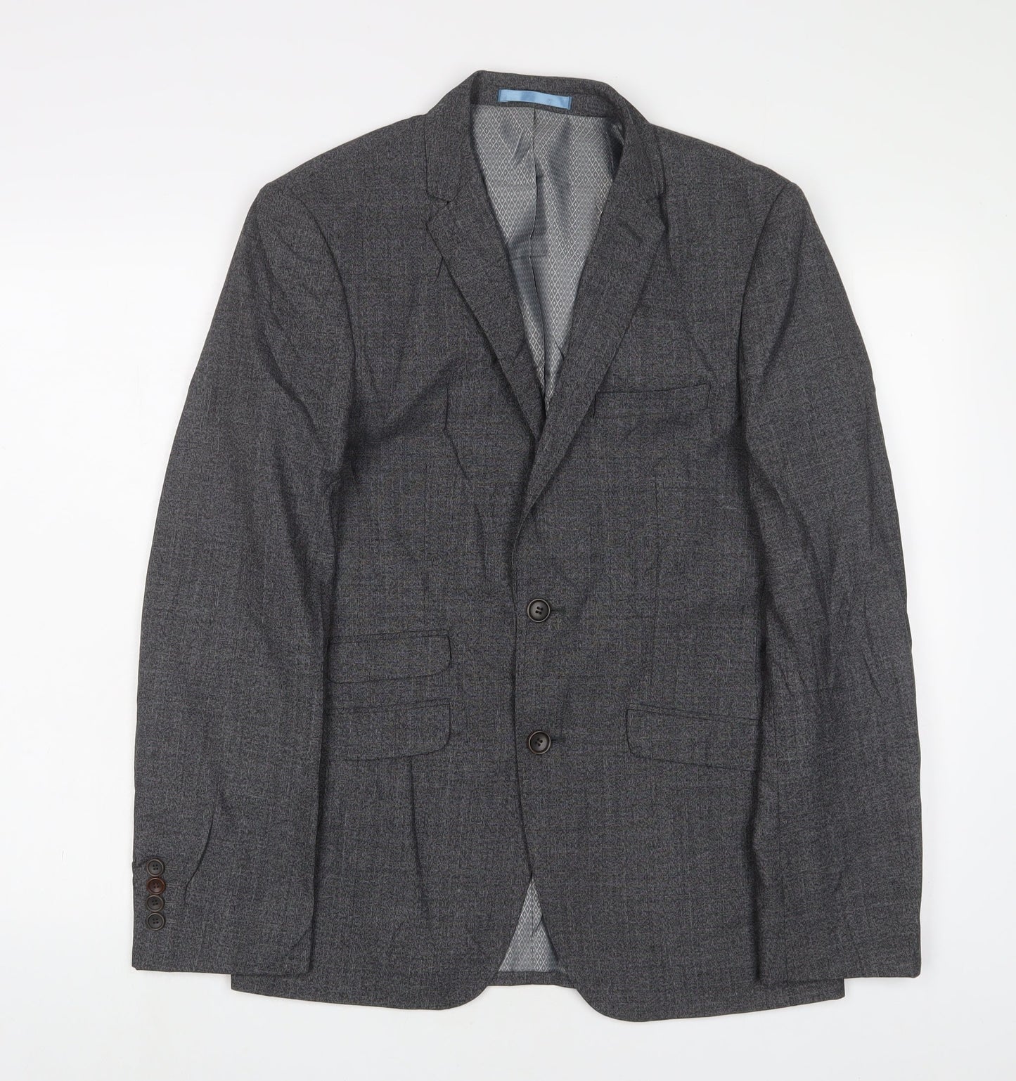 Mens UK Size 36 Burton Regular Grey Suit Jacket