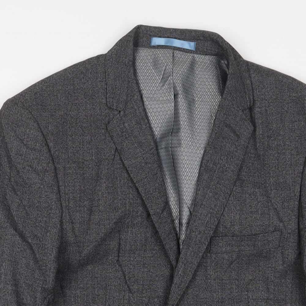 Mens UK Size 36 Burton Regular Grey Suit Jacket