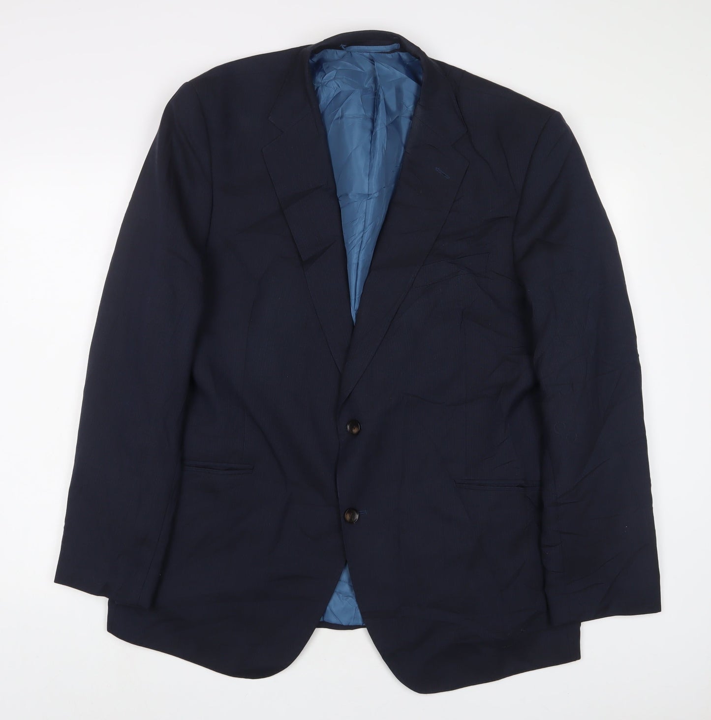 Mens UK Size 46 Marks and Spencer Regular Blue Suit Jacket