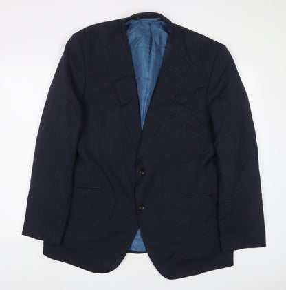 Mens UK Size 46 Marks and Spencer Regular Blue Suit Jacket