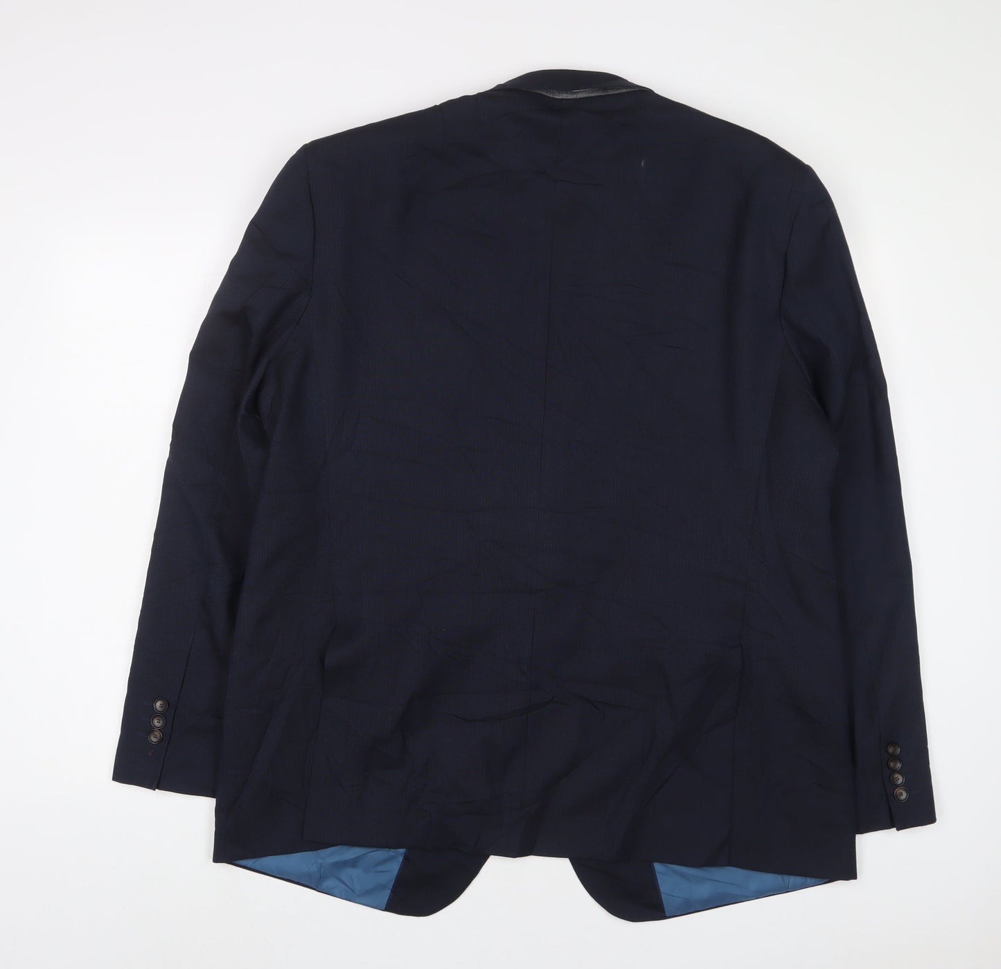 Mens UK Size 46 Marks and Spencer Regular Blue Suit Jacket