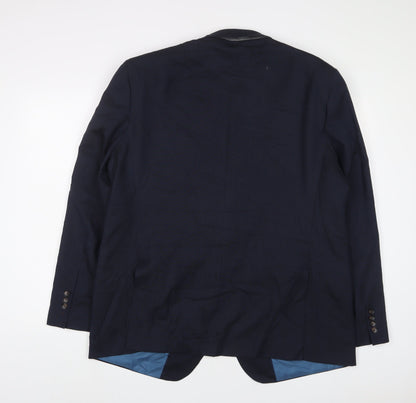 Mens UK Size 46 Marks and Spencer Regular Blue Suit Jacket