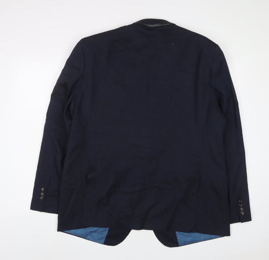 Mens UK Size 46 Marks and Spencer Regular Blue Suit Jacket