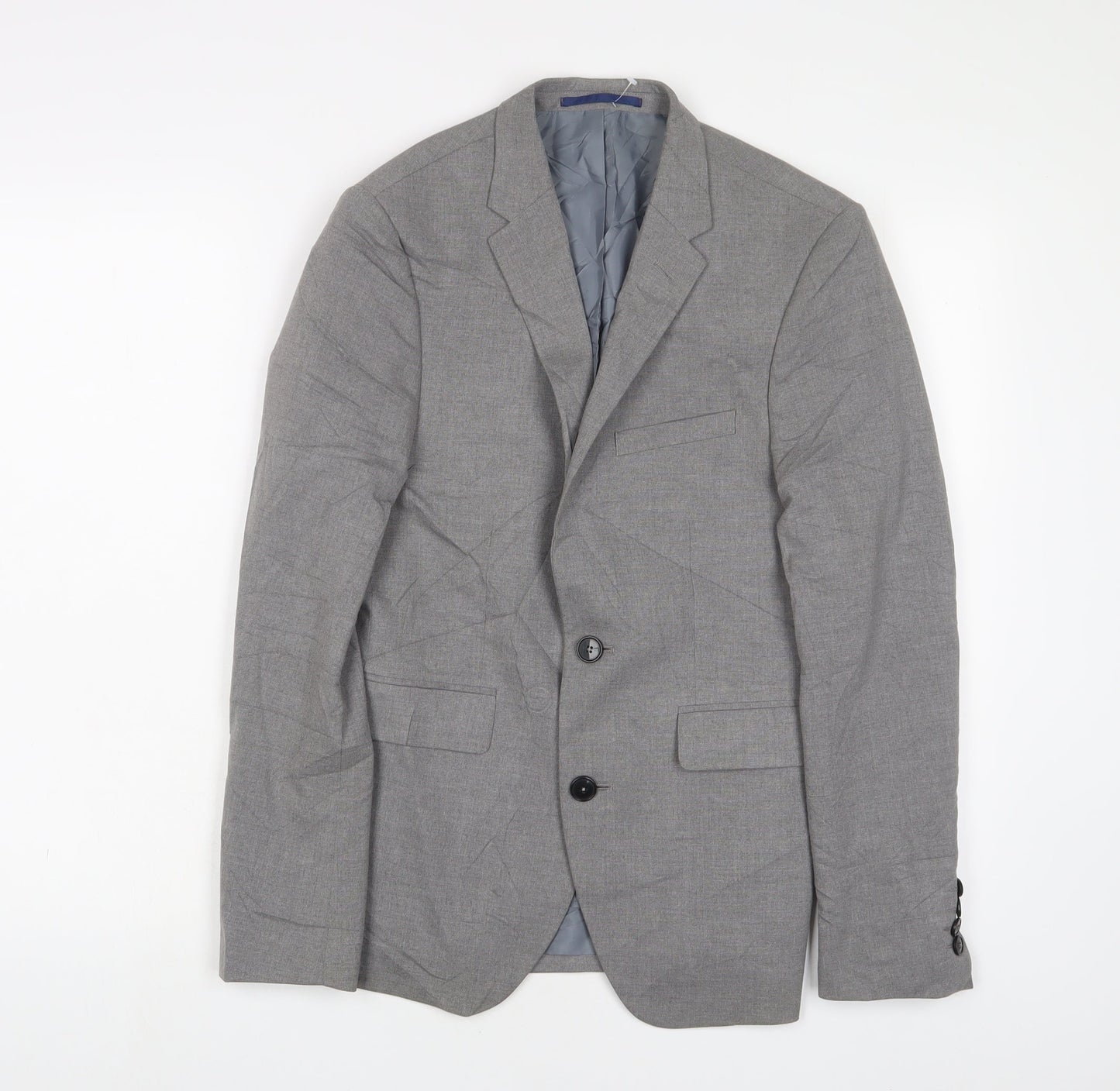 Mens UK Size 34 Burton Regular Grey Suit Jacket