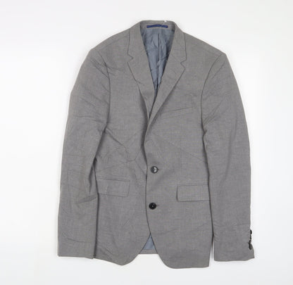 Mens UK Size 34 Burton Regular Grey Suit Jacket