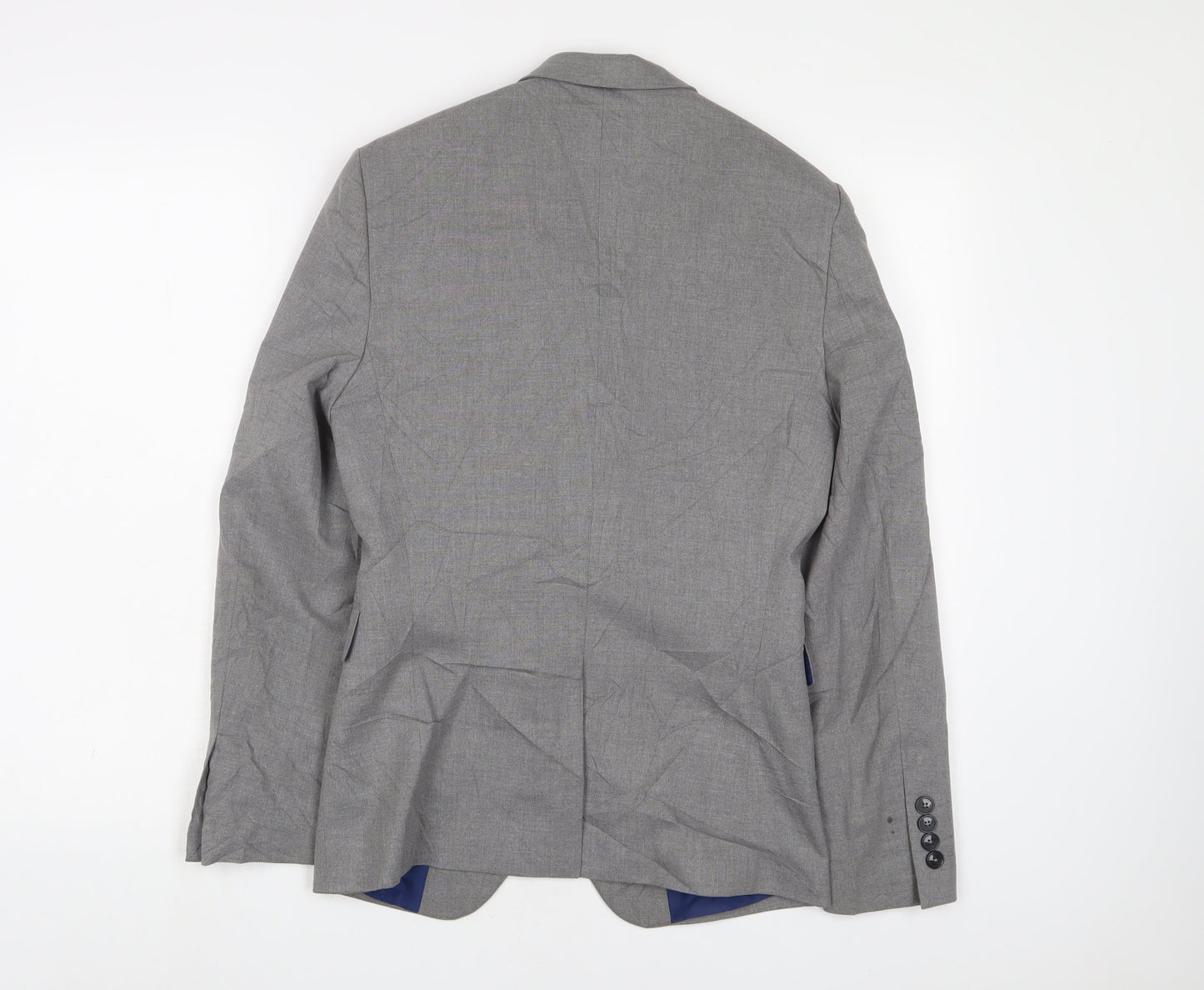 Mens UK Size 34 Burton Regular Grey Suit Jacket