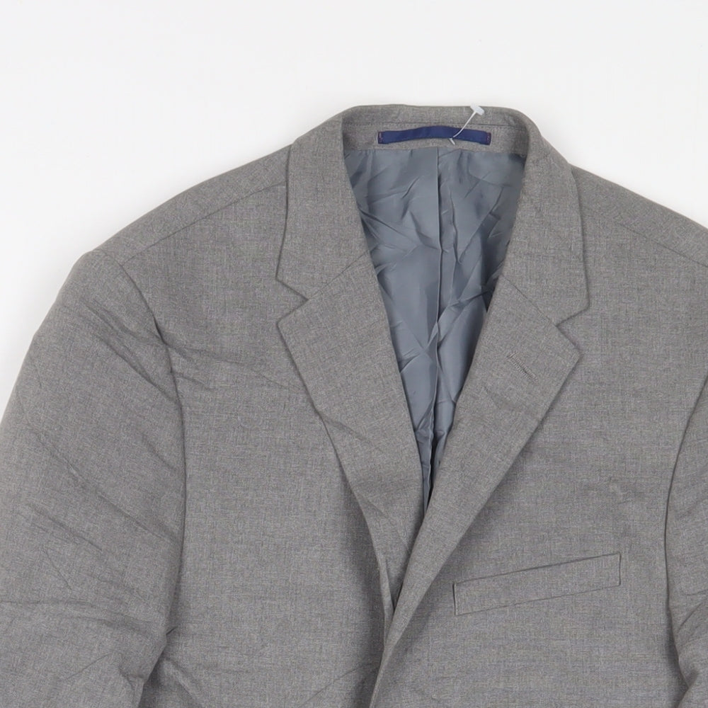 Mens UK Size 34 Burton Regular Grey Suit Jacket