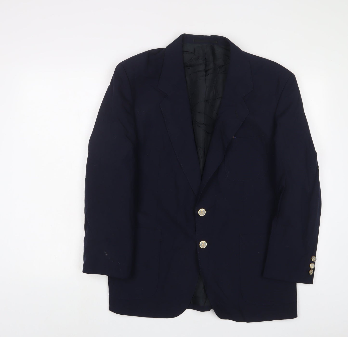 Mens UK Size 40 VARTEKS Regular Blue Suit Jacket