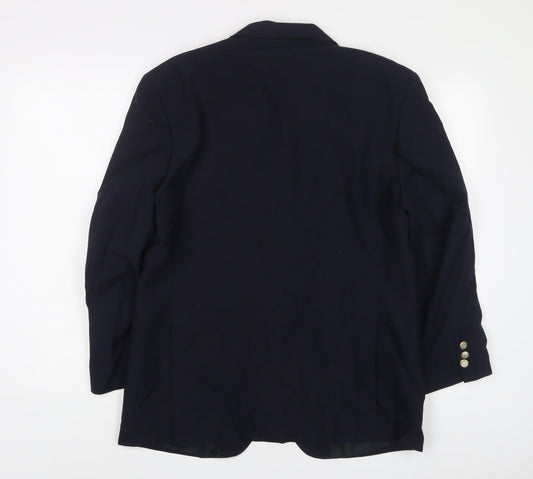 Mens UK Size 40 VARTEKS Regular Blue Suit Jacket