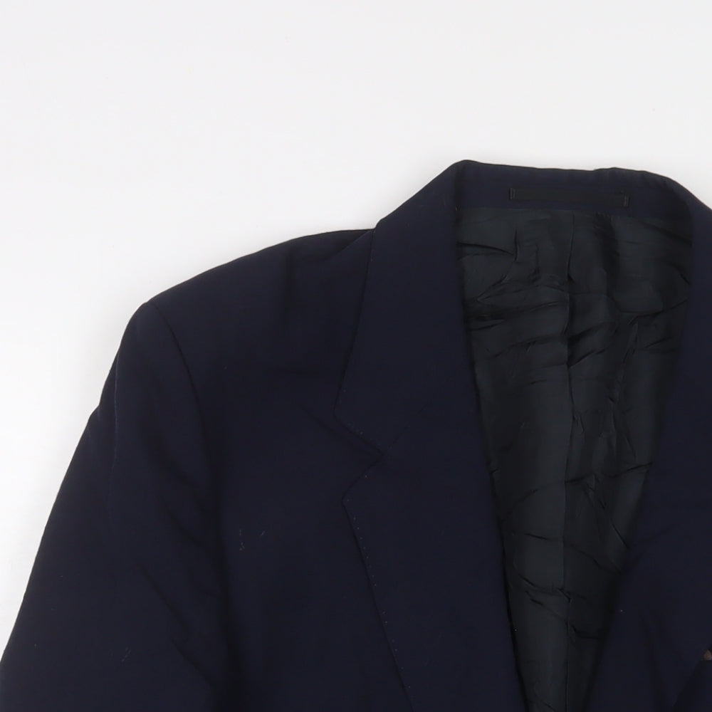 Mens UK Size 40 VARTEKS Regular Blue Suit Jacket
