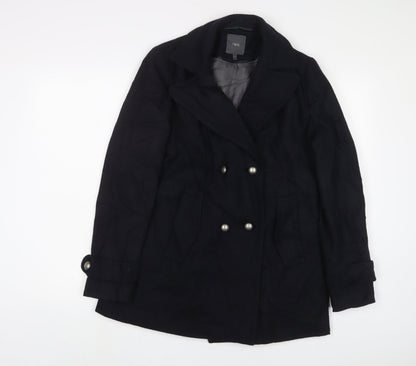 Womens UK Size 12 NEXT Black Overcoat