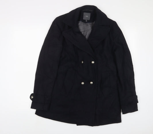 Womens UK Size 12 NEXT Black Overcoat