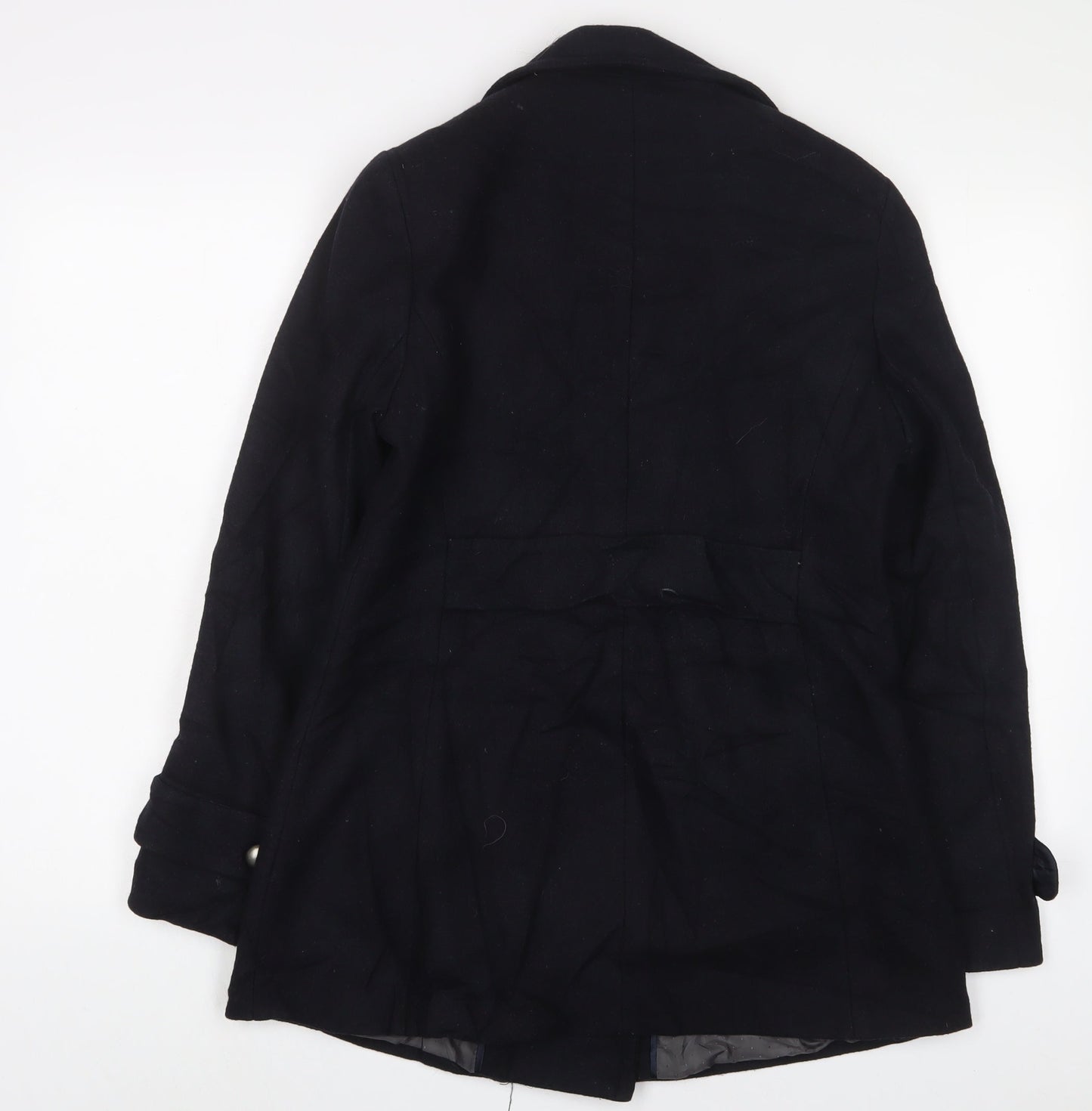 Womens UK Size 12 NEXT Black Overcoat