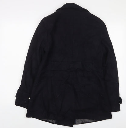 Womens UK Size 12 NEXT Black Overcoat