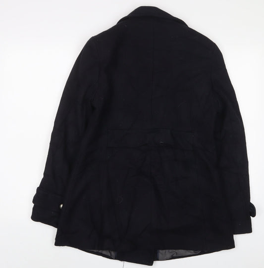 Womens UK Size 12 NEXT Black Overcoat
