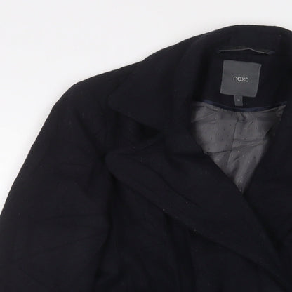 Womens UK Size 12 NEXT Black Overcoat