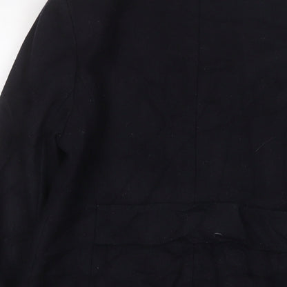 Womens UK Size 12 NEXT Black Overcoat