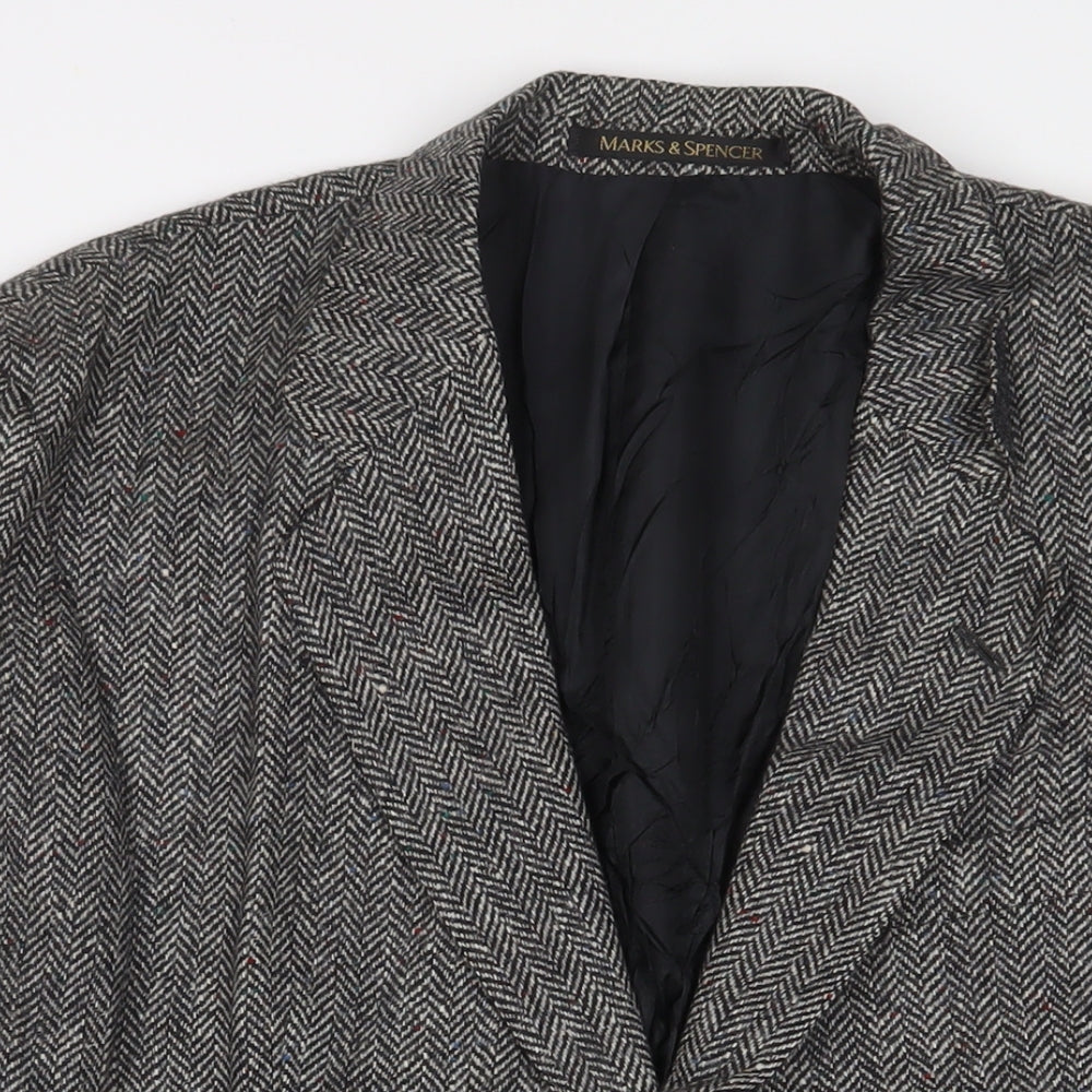 Mens UK Size 42 Marks and Spencer Regular Grey Suit Jacket