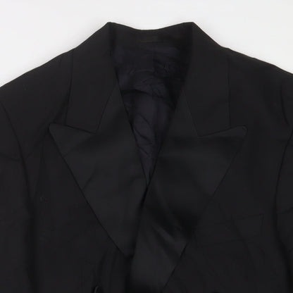 Mens UK Size 38 Mr Harry Regular Black Suit Jacket