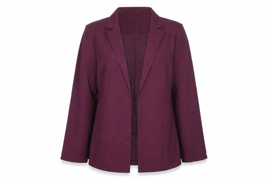Damart Womens Purple Jacket Blazer Size 14 Button