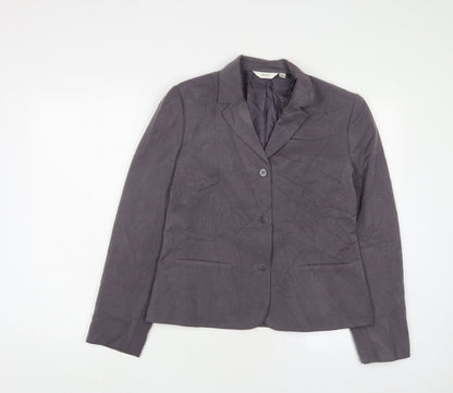 NEXT Womens Grey Jacket Blazer Size 14 Button