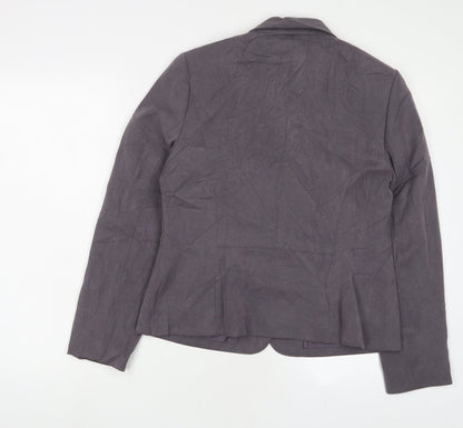 NEXT Womens Grey Jacket Blazer Size 14 Button