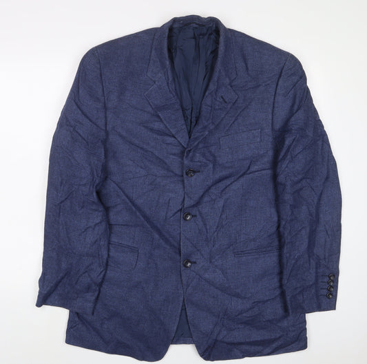 Mens UK Size 42 Bernhardt Regular Blue Suit Jacket