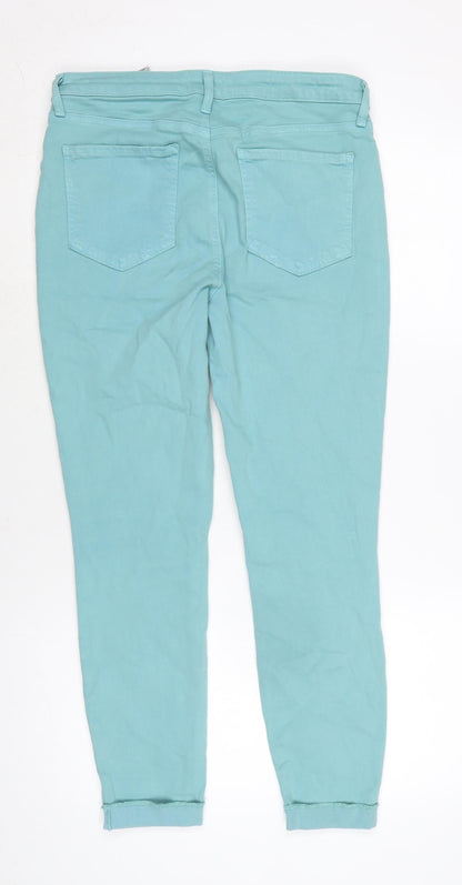 Womens UK Size 30 in NYDJ Regular Fit Skinny Green Jeans