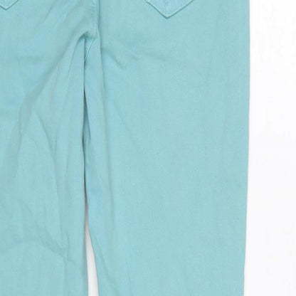 Womens UK Size 30 in NYDJ Regular Fit Skinny Green Jeans