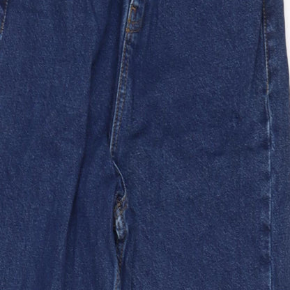 ASOS Mens Blue Cotton Straight Jeans Size 28 in L26 in Regular Zip