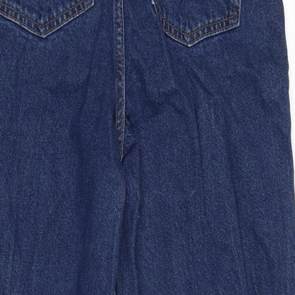 ASOS Mens Blue Cotton Straight Jeans Size 28 in L26 in Regular Zip