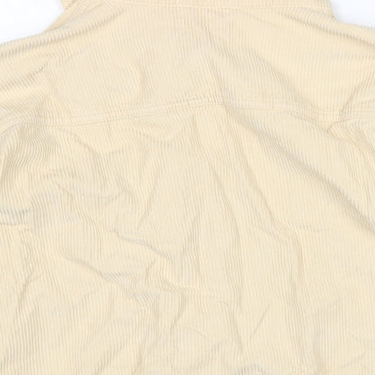 Topshop Womens Ivory Jacket Size M Button