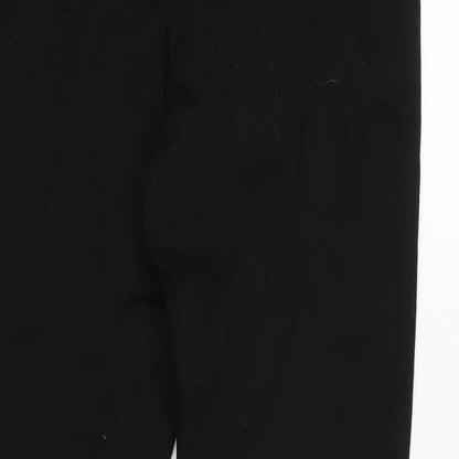 Denim & Co. Womens Black Cotton Blend Tapered Jeans Size 16 L27 in Regular Zip