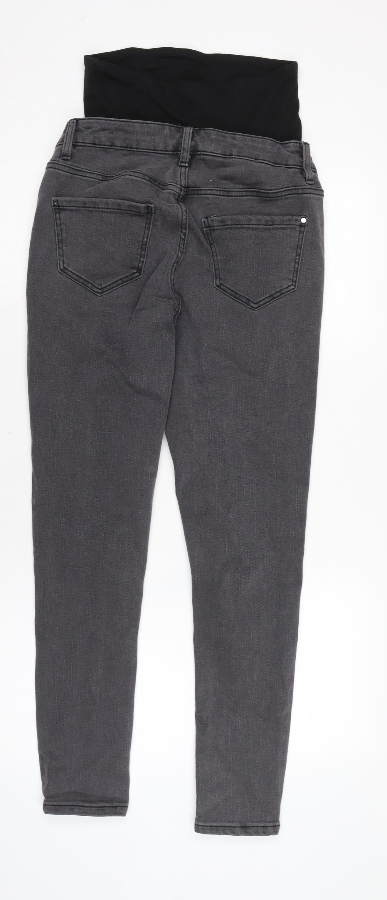 Love Denim Womens Grey Cotton Blend Skinny Jeans Size 25 in L26 in Regular Zip