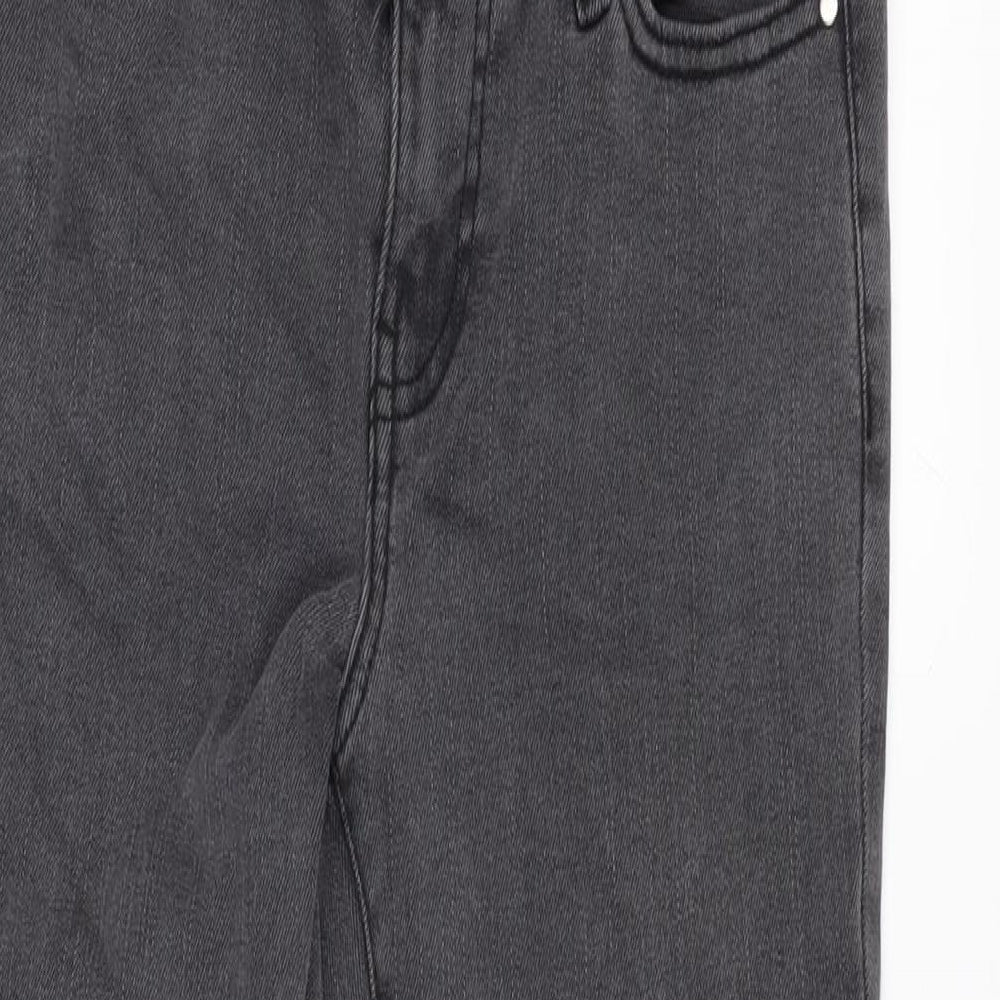 Love Denim Womens Grey Cotton Blend Skinny Jeans Size 25 in L26 in Regular Zip