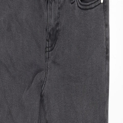 Love Denim Womens Grey Cotton Blend Skinny Jeans Size 25 in L26 in Regular Zip
