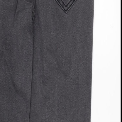 Love Denim Womens Grey Cotton Blend Skinny Jeans Size 25 in L26 in Regular Zip