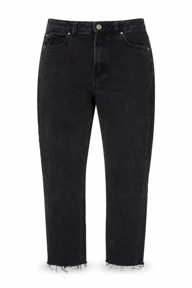 Womens UK Size 12 Denim & Co. Regular Fit Straight Black Jeans