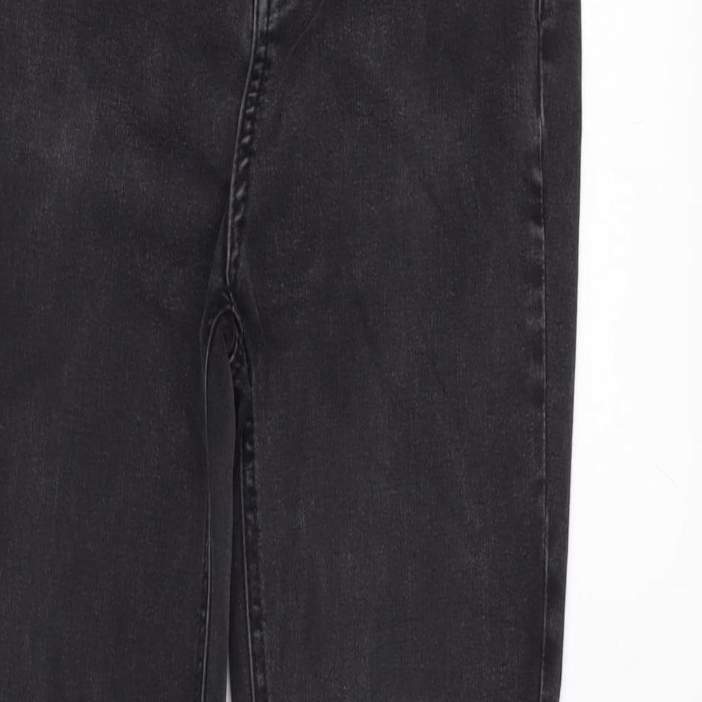 TU Womens Grey Cotton Blend Skinny Jeans Size 26 in L25 in Regular Zip