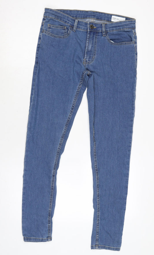 Denim & Co. Mens Blue Cotton Blend Skinny Jeans Size 28 in L29 in Regular Zip