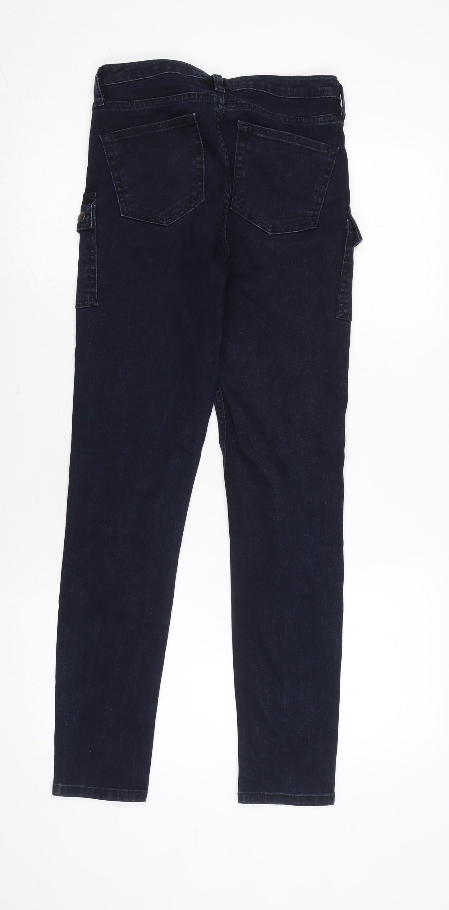 Womens UK Size 26 in Topshop Regular Fit Tapered Blue Jeans