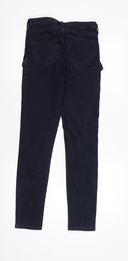 Womens UK Size 26 in Topshop Regular Fit Tapered Blue Jeans