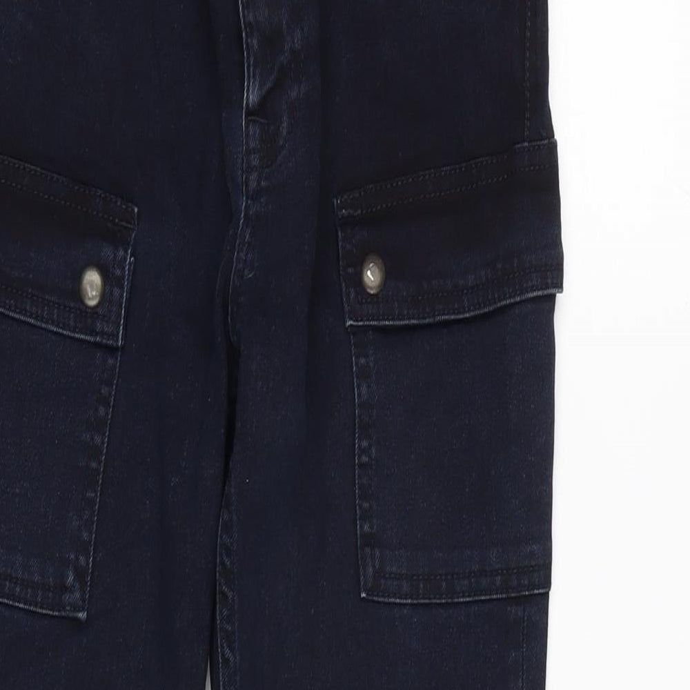 Womens UK Size 26 in Topshop Regular Fit Tapered Blue Jeans
