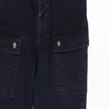 Womens UK Size 26 in Topshop Regular Fit Tapered Blue Jeans