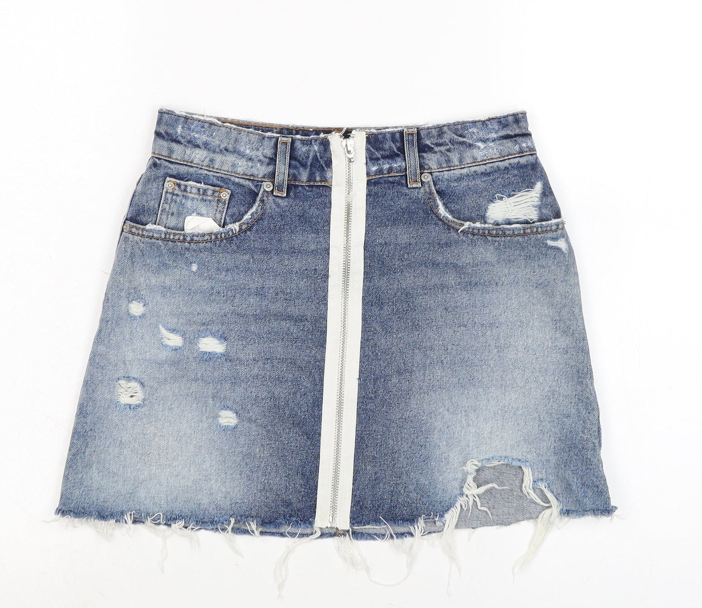 Womens UK Size XS Zara A-Line  Skirt