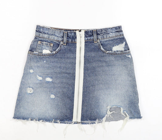 Womens UK Size XS Zara A-Line  Skirt